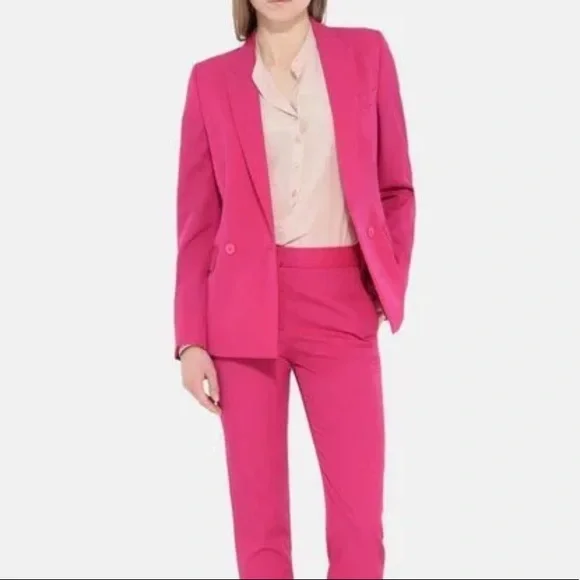 Stella McCartney Dahlia Hot Pink Blazer Size XS - Picture 4 of 16